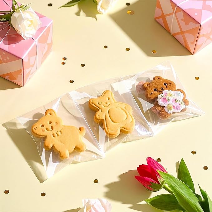 PigPotParty 2"x3" Cellophane Cookie Bags Self Sealing, Party Favors, Gift - Image 9