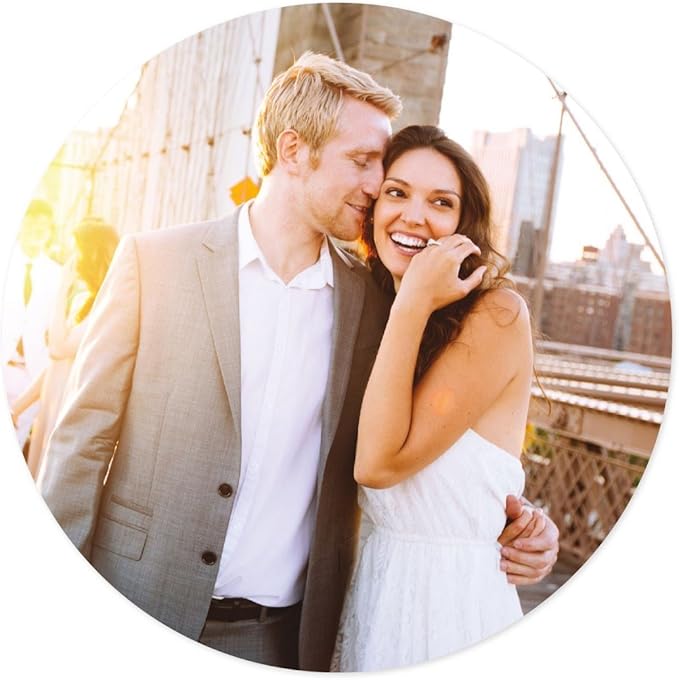 Andaz Press Bulk Photo Personalized Gift and Party Favors Collection, Round by AndazPress