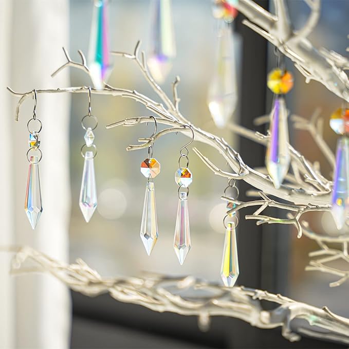 25pcs 55mm Colored Crystals for Chandeliers by HDHYALINEDORA