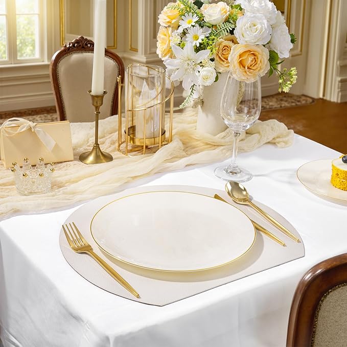 bUCLA 200PCS Ivory Plastic Plates - Image 7