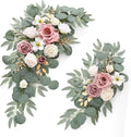 Wedding Sign Faux Flower Swag for Ceremony Party Reception Entrance Floral by Muhanjia
