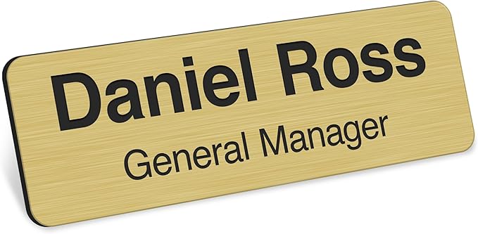 Name Tag, Magnetic Name Tags, Personalized Name Tags, Durable Engravable Impact by MySignCenter
