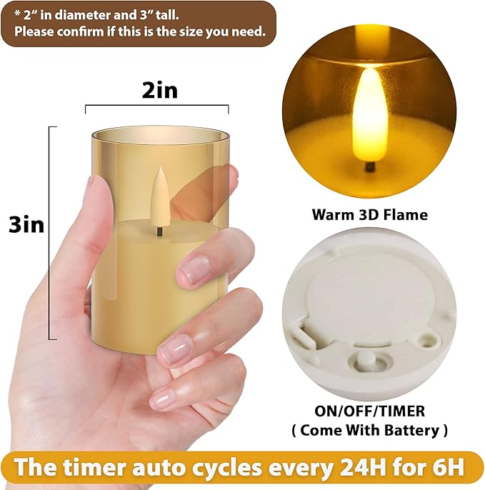 12Pack Flickering Flameless LED Candles - Image 4
