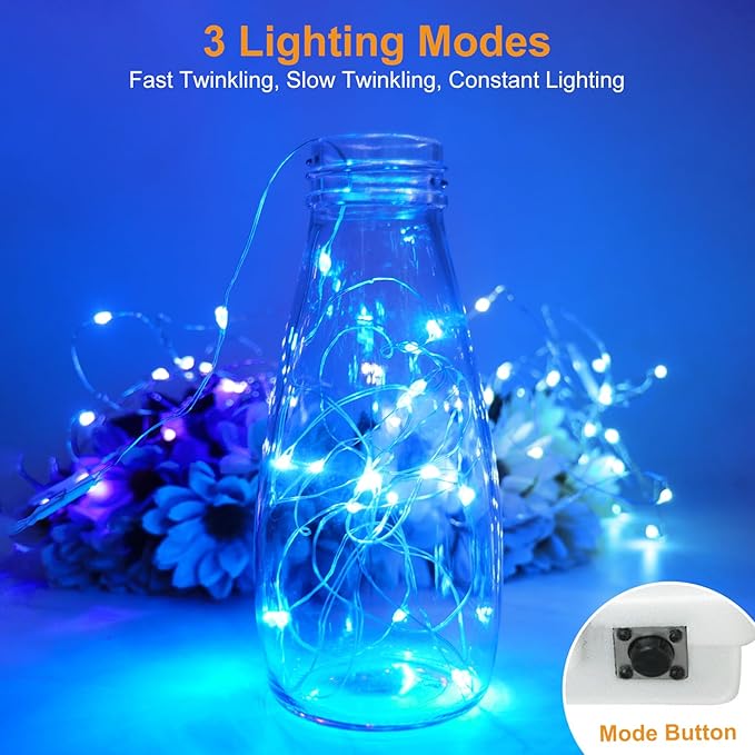 btfarm 18 Pack Fairy Lights Battery Operated, 7ft 20 Led Twinkle Lights String - Image 4