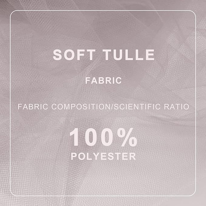 Grey Tulle Fabric Roll Spool Bolt Large Tulle Wedding Party Decoration - Image 4