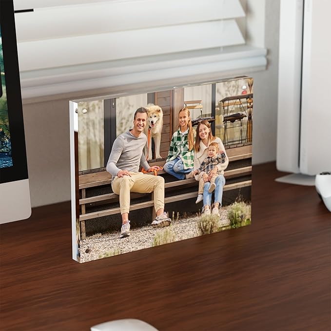 6x8 Acrylic Picture Frame 3 Pack, Desktop Display Decor Gift - Image 5