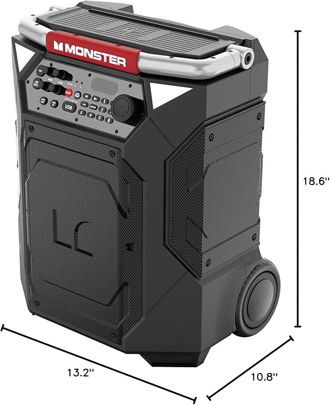 Monster Rockin’ Roller 360 Indoor/Outdoor Portable Bluetooth Speaker | Up to - Image 7