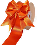 LaRibbons Orange Ribbon 1 1/2 Inch 25 Yards Luxury Double Faced Russet Orange by LaRibbons