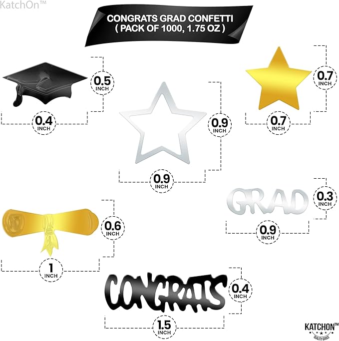 KatchOn, Congrats Grad Graduation Confetti 2025 - Image 2