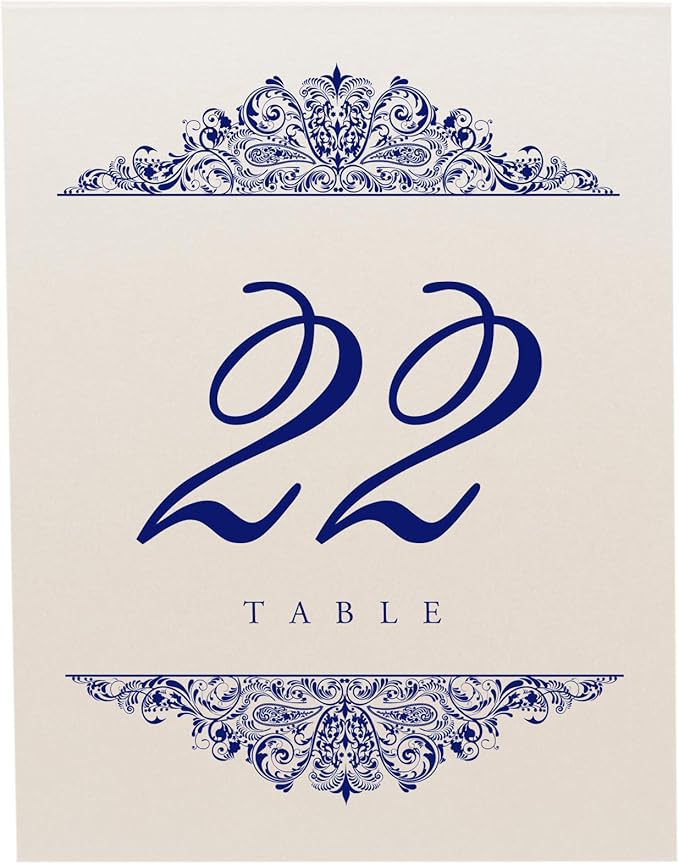 Paisley Wedding Table Numbers, Double Sided, Tent or Use in a Stand - Image 4