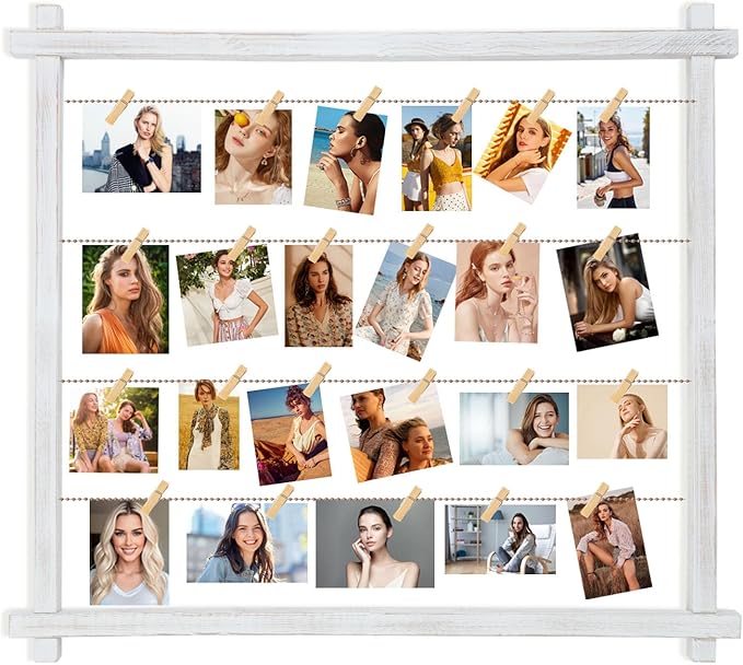 Collage Picture Frame, Photo Display Board, Hanging Pictures Frames by PHOENANCEE