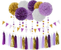 Purple Gold Graduation Decorations by LastingSurprise