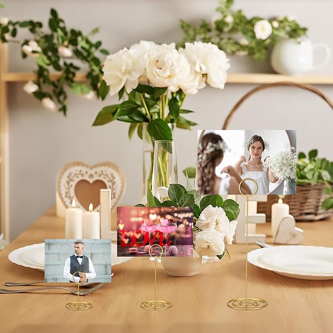 Teling 36 Pieces Table Number Holders 3 Size Place Card Holder Name Numbers - Image 3