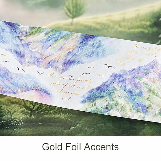 Mountain Forest Washi Tape Set, 6 Rolls - Image 3