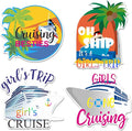 Hoteam 4 Pcs Girls Trip Cruise Door Decorations Magnetic Large Girls Cruise by Hoteam