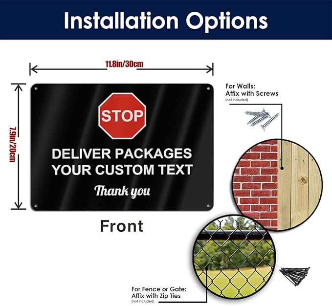 Custom Package Delivery Signs Outdoor - Image 6