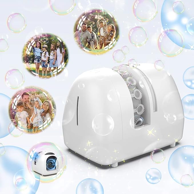 Bubble Machine for Kids Parties Bubble Maker Operated by Plugin or Batteries by BOHIYAHOO