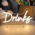 Drinks Table Number Neon Sign Desk Lamp Night Light Wedding Letter LED Neon by ZPLNOSIN