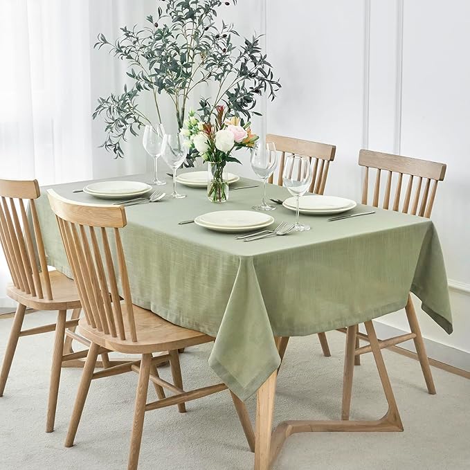 maxmill Lux Faux Linen Tablecloth by maxmill