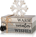 4 Pcs Winter Christmas Decor Winter Table Decorations Christmas Tiered Tray by Anglechic