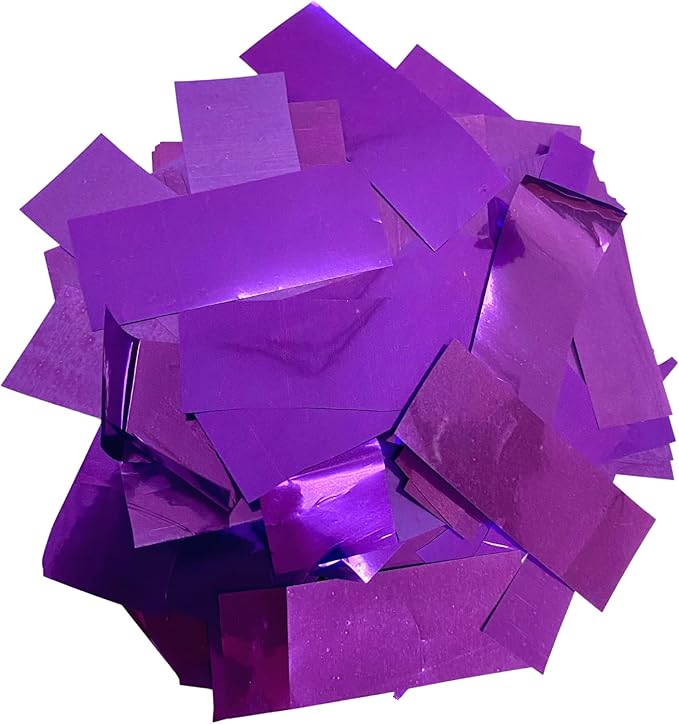 Ultimate Confetti, Fluttering Purple Mylar Shiny Foil Metallic Confetti – by UltimateConfetti