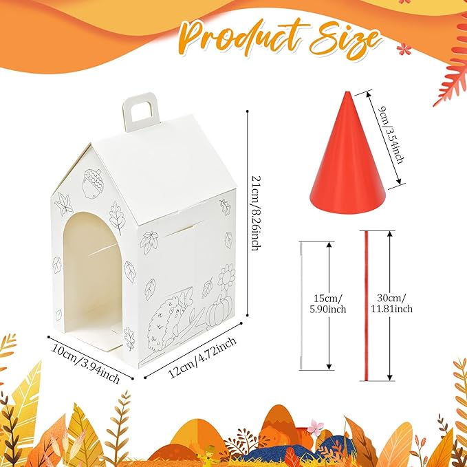 Cinrobiye 24 Sets Fall Adopt a Pet Party Favors DIY Animals Party Gift Boxes - Image 2