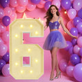 Marquee Light Up Numbers: 4FT Large Decorative Letters Signs by Unknown