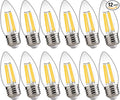 FLSNT 100W Equivalent LED Chandelier Light Bulbs E26 Base, 5000K Daylight by FLSNT