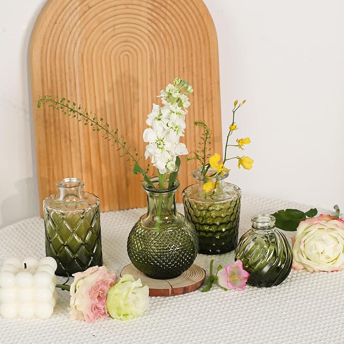 Mini Bud Vases As Wedding Centerpieces - Image 6