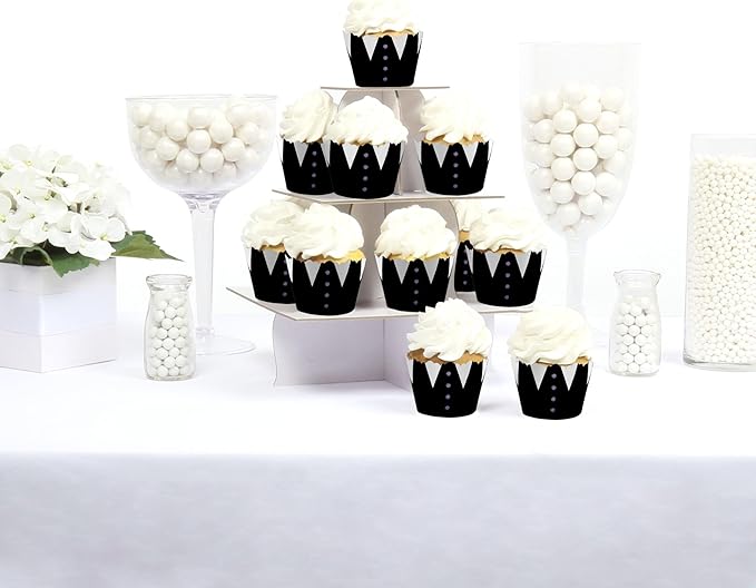 Big Dot of Happiness Goth Girl Cupcake Wrappers, Adjustable Fit - Image 2