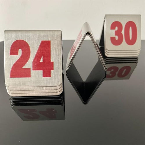 10 Pcs Metal Place Cards Stackable Tent Style Table Numbers，Place Card Holders - Image 2