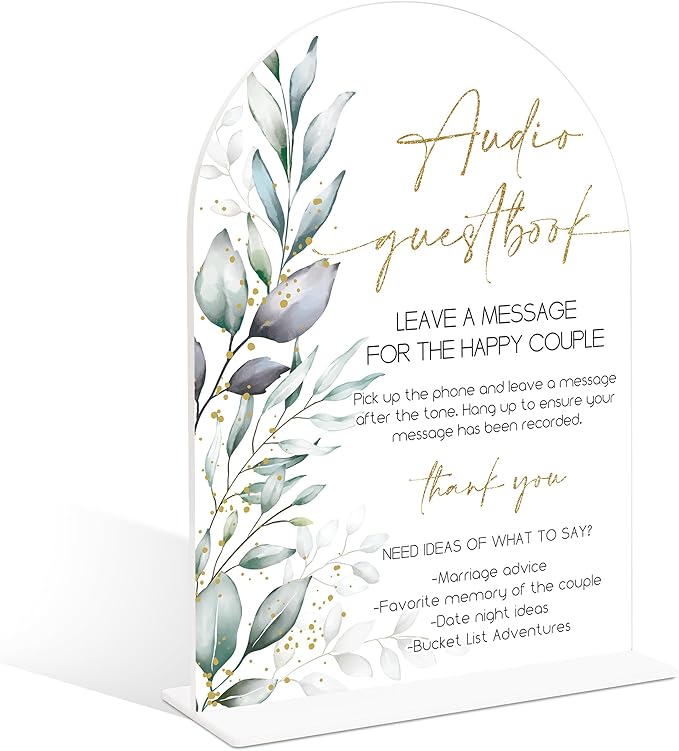 Acrylic Wedding Signs, Wedding Reception Signage, Bridal Shower Table Decor by Unknown
