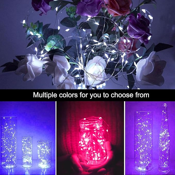 24 Pack LED Fairy Lights Battery Operated 7Ft 20Led Mini String Lights - Image 3
