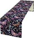 Moth Table Runner, Boho Aesthetic Moth Magic Table Runner by Unknown