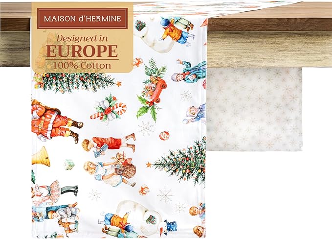 Maison d' Hermine Table Runner 100% Cotton Double Layer Table Runners 108 by MaisondHermine