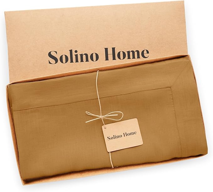 Solino Home Linen Tablecloth for Rectangle Tables 60 x 90 Inch - Image 6