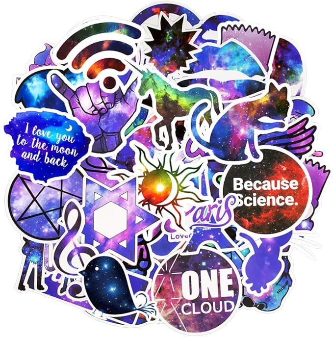 QTL Waterproof Vinyl Stickers for Laptop Skateboard Car Decal - Image 2