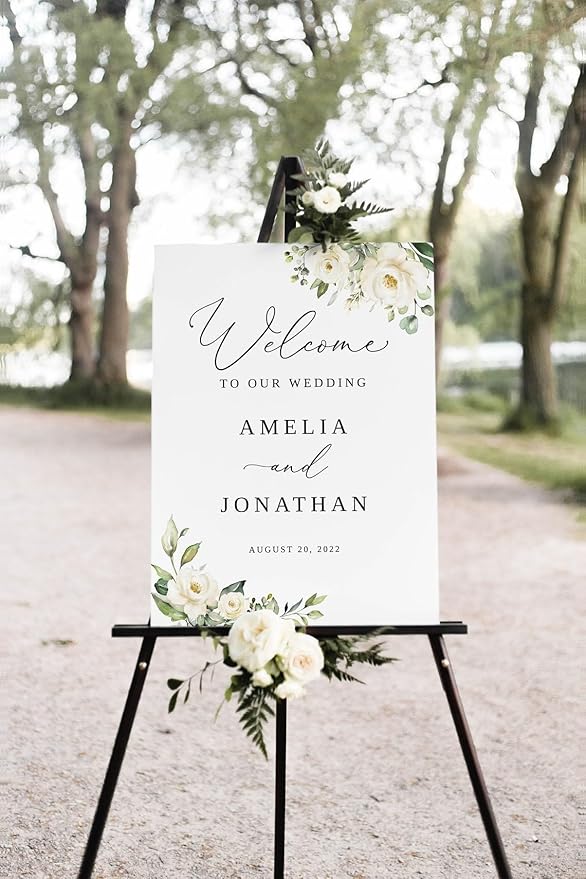 Generic Wedding Sign, 18x27 inches by Custom