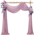 VOK Wedding Arch Draping Fabric Chiffon Fabric, 29in x 18Ft 2 Panels Sheer by VOK