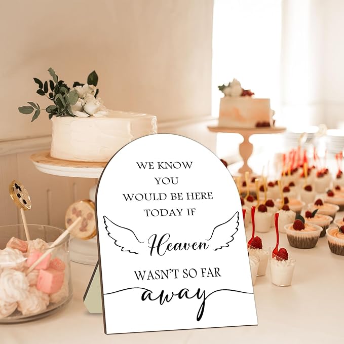 Memorial Gifts for Table Sign, We Know You Would Be Here Today Sign - Image 3