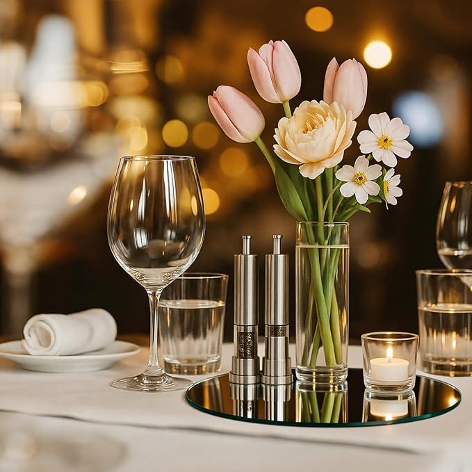 11Pack Round Mirror Centerpieces - Image 7