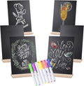 Small Chalkboard Signs, Double Side 6 x 9 Inch Wooden Tabletop Chalkboard Sign by NVAAV