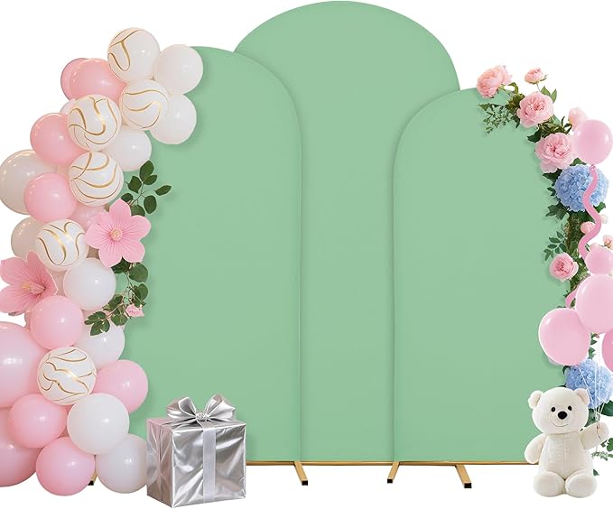 Wedding Arch Covers Arch Backdrop Cover Arch Stand Covers 7.2FT 6.6FT 6FT Set by Unknown