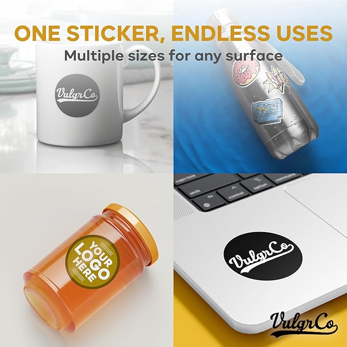 VulgrCo Custom Design Your Own Personalized Labels Stickers Decals Text Name - Image 5