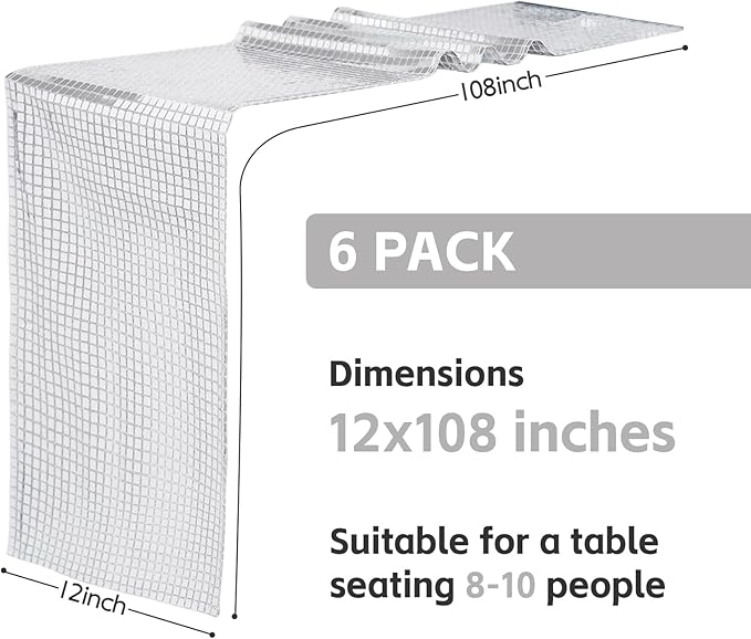 SquarePie Disco Table Runner 6 Pack - Image 2