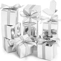 COCPOK 50 Pack Silver Gift Boxes, Small Candy Boxes by COCPOK