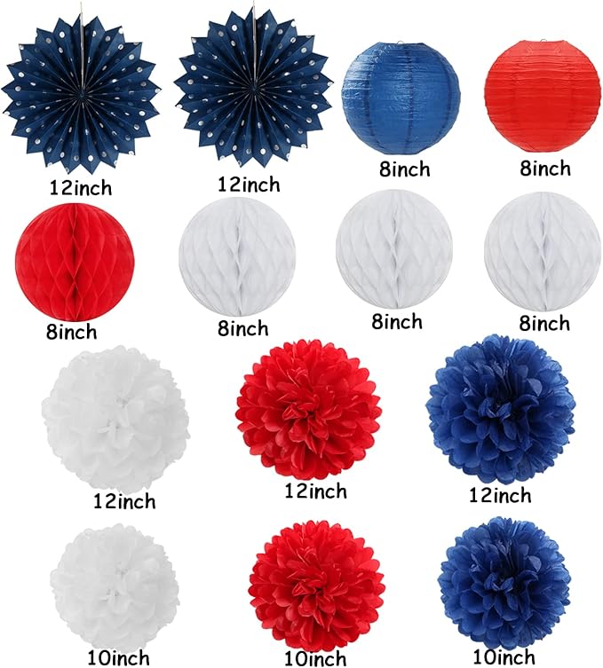 Fourth-4th of July-Imemorial Party-Decorations Lanterns - Image 3