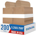 GSSUSA 200 Pack Brown Paper Bags 5.25x3.75x8 Inch Small Gift Bags by GSSUSA