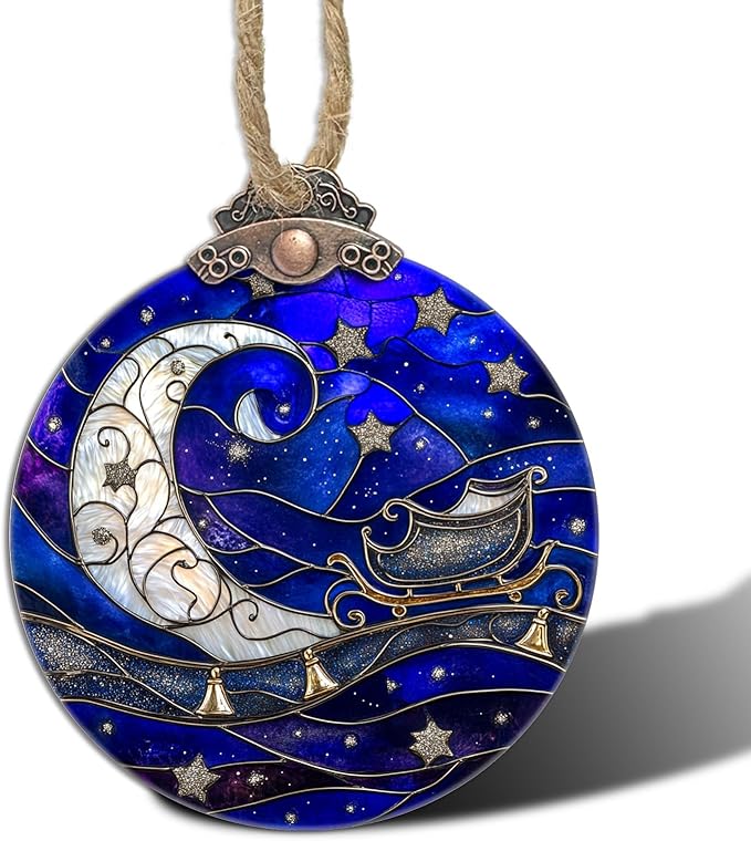 Stained Glass Christmas Decorations by Follow