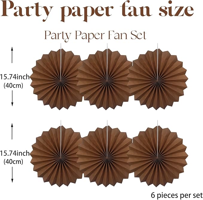 Brown Party Decorations, Boho Party Decoration, Fall Decorations 16in Hanging - Image 2